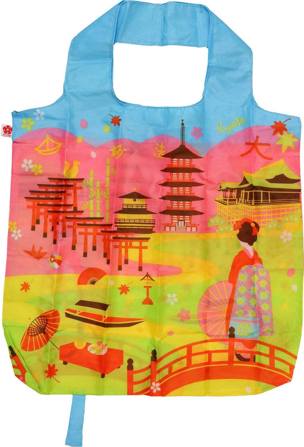 Matsumi Crafts Eco Bag Souvenir Bag Japan Maiko Pattern Kyoto