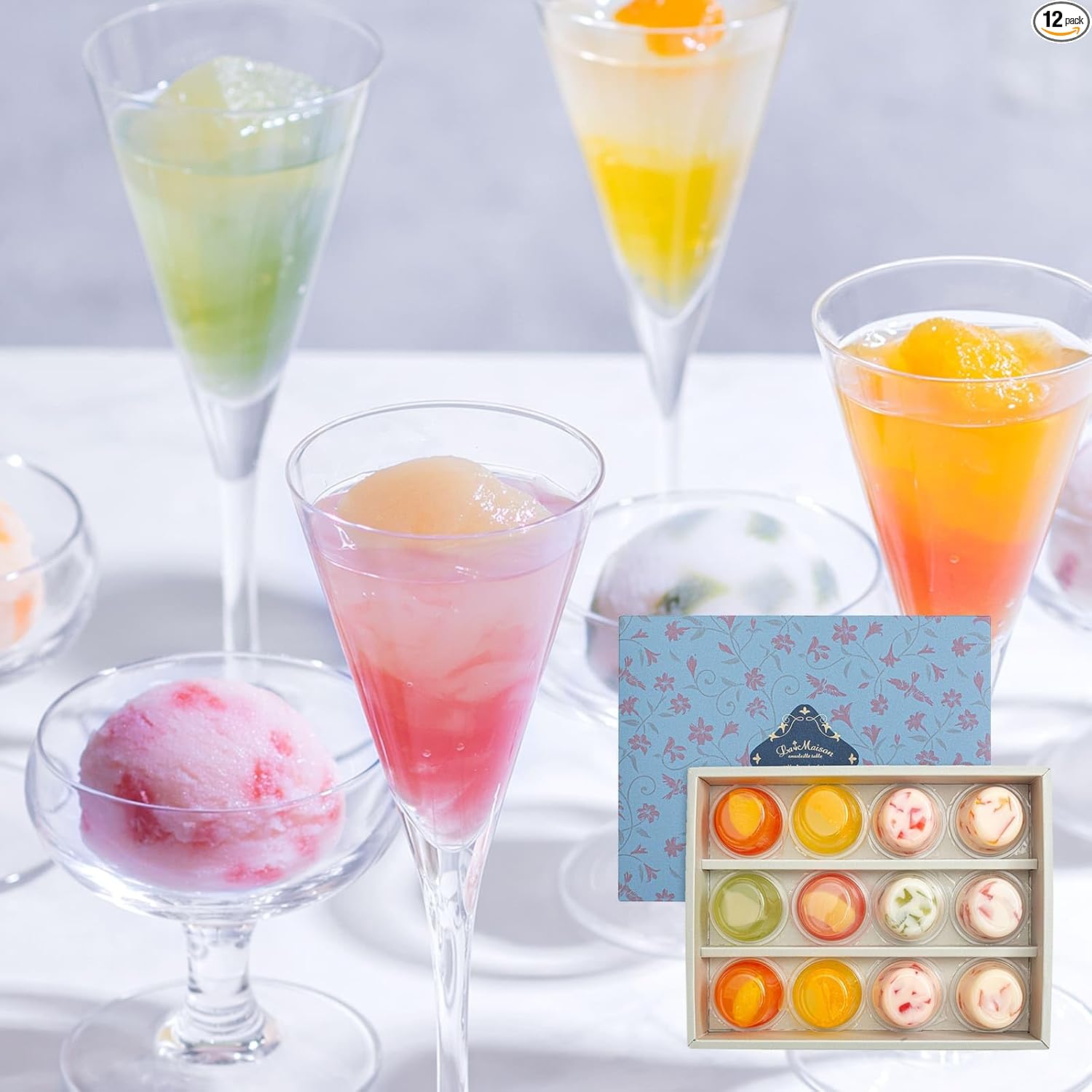 La Maison Confectionery Jello & Sorbet Fui Assorted (Pack of 8)