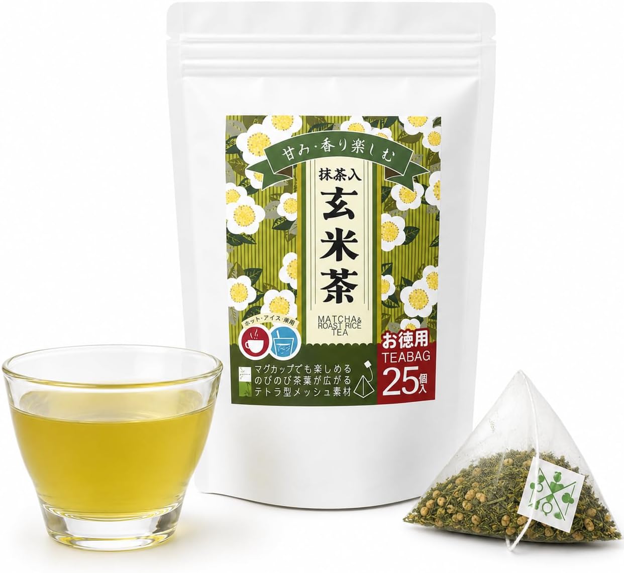 Kuwanaen Honten Chakura Brown Rice Tea Bags, 0.1 oz (3 g) x 10 Bags, Made in Yamagata Prefecture, Made in Japan, Made in Cold Brew and Hot Water