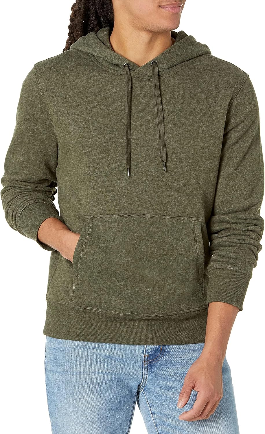 Essentials Sudadera de vellón con capucha para hombre (disponible en tallas para hombres grandes y altos)