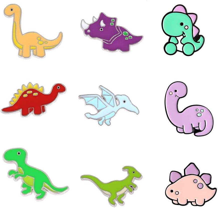 Lindo juego de pines esmaltados, broches de solapa, broches de dibujos animados, insignias para ropa, bolsas, mochila para mujer