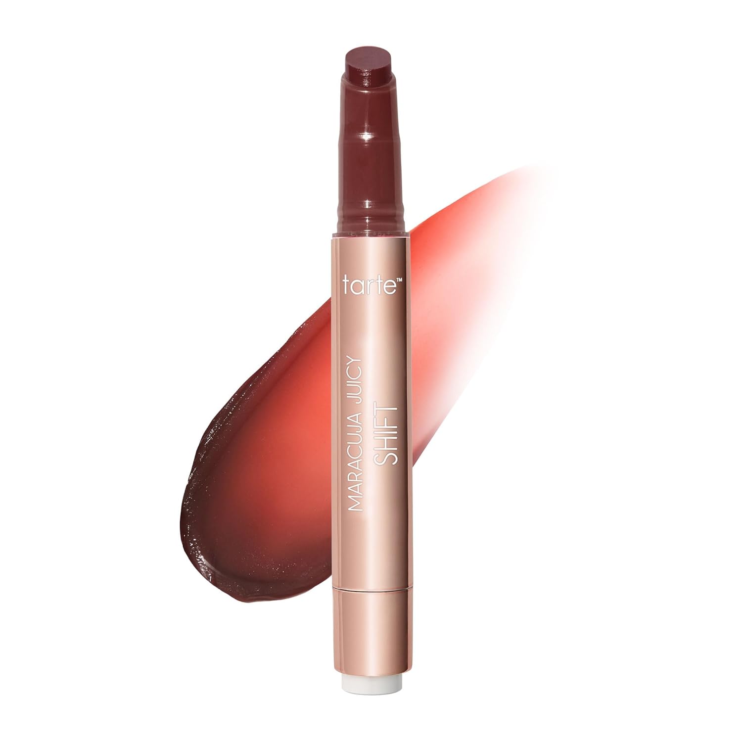 tarte maracuja juicy lip & cheek shift - pH-Powered Lip Stain & Cheek Stain, Lip Gloss Balm with Hyaluronic Acid for Smooth Moisturized Lips & Cheek Tint, Vegan & Cruelty-Free