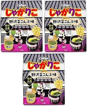 Shinshu Limited Jariko Nozawa Kombu Flavor, Shinshu Nagano Souvenir Snack (1 Box)