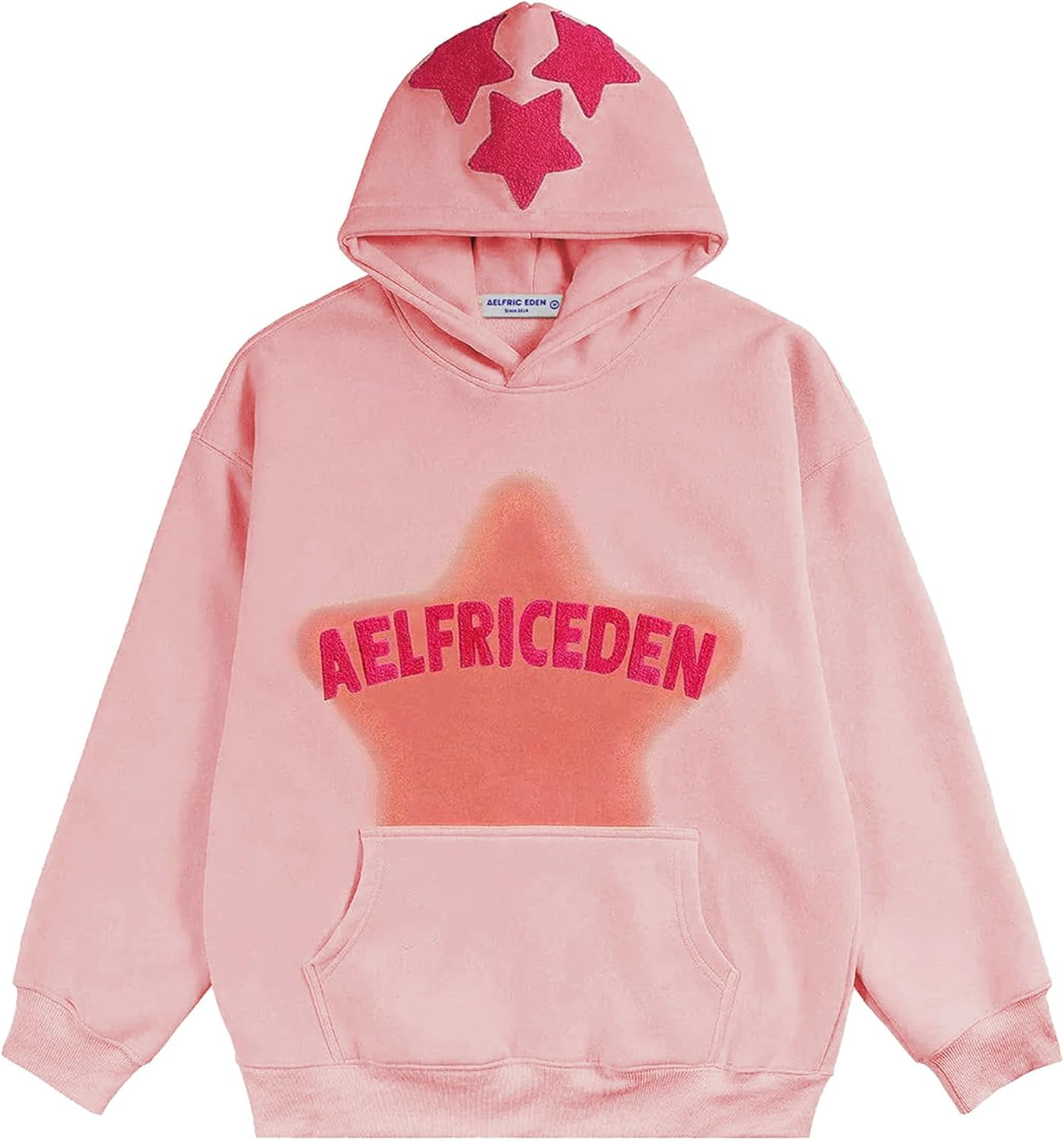 Aelfric Eden Sudaderas con capucha gráficas para hombre Y2K, sudadera con capucha impresa, sudadera casual de gran tamaño, manga larga, estilo vintage, ropa de calle, pulóver