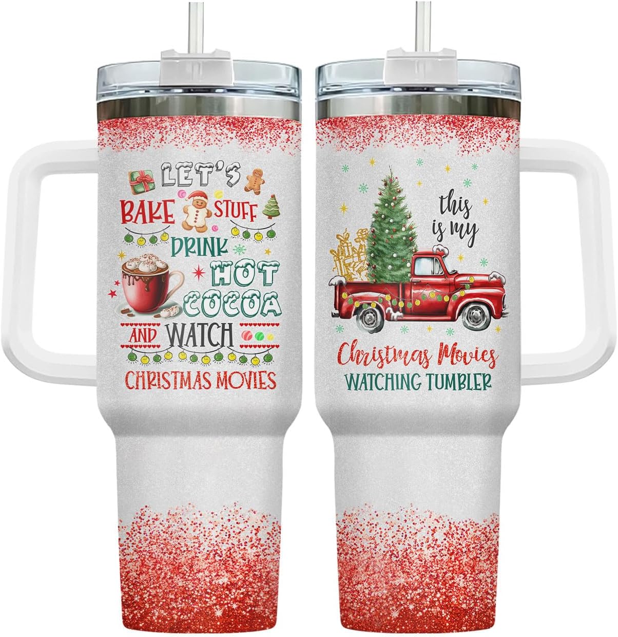 34HD Vaso de princesa rana de 40 onzas, taza de viaje aislada de acero inoxidable con asa y tapa con pajilla, regalo de cumpleaños, taza de películas de princesa de cuento de hadas para mujer
