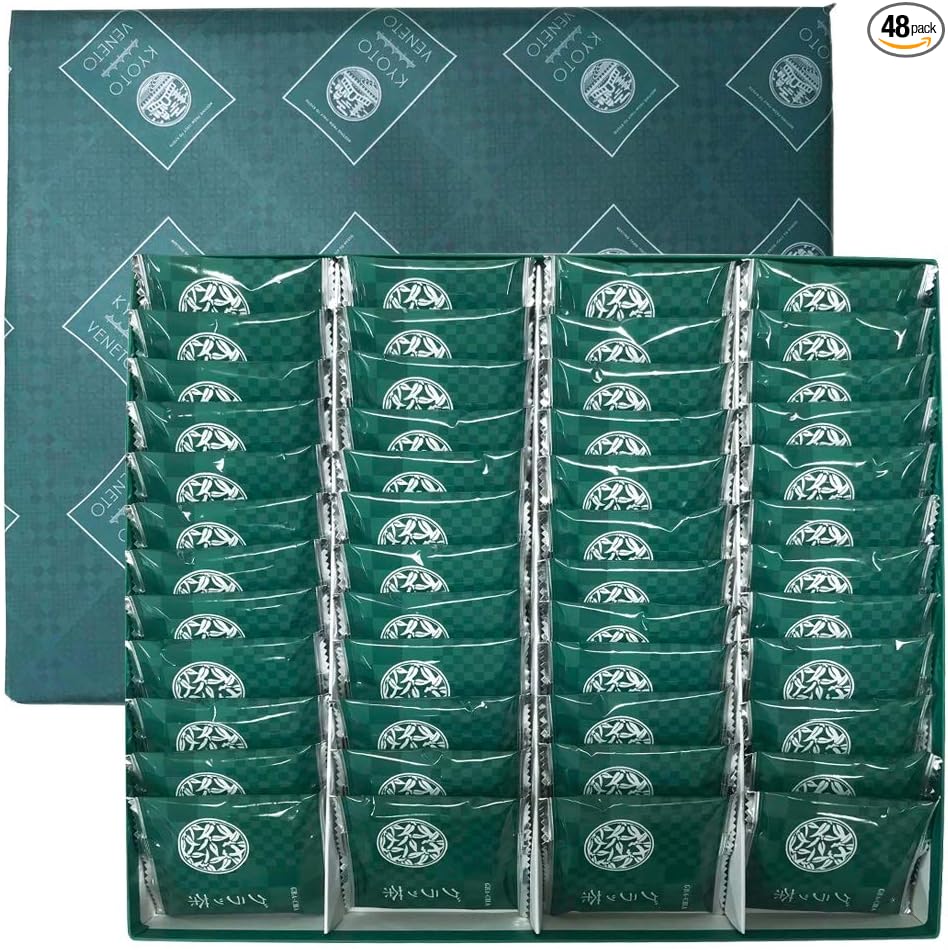 KYOTO VENETO Matcha Green Tea 18-piece Set Matcha Langue de Chat Cookies Individually Wrapped Kyoto Souvenir Gift Present Valentine's Day Birthday Thank You Gift Congratulatory Gift Wedding