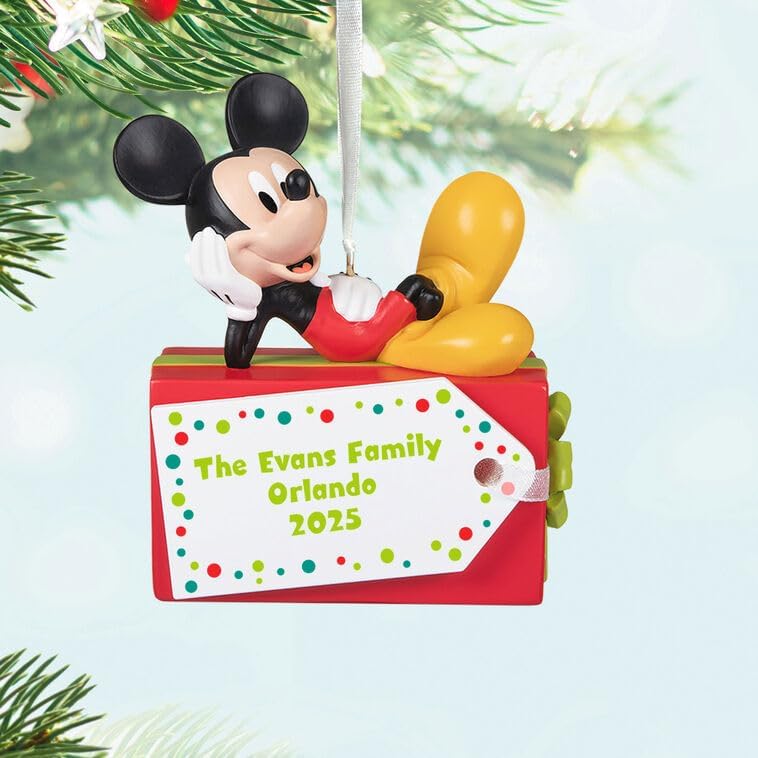 Hallmark Keepsake Adorno de Navidad 2026, Mickey Mouse A Year of Disney Magic 2026, regalos para fanáticos de Disney