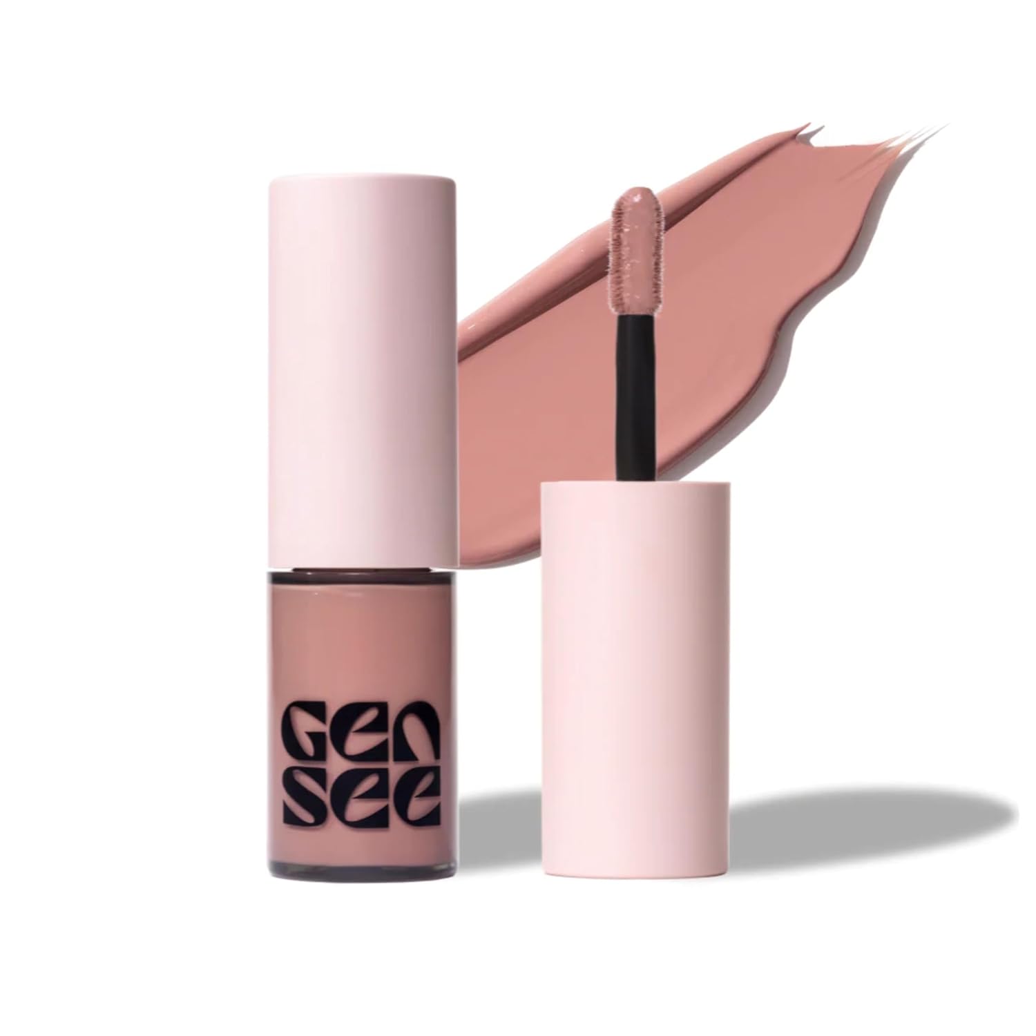 GEN SEE Mixed Media Matte Liquid Eyeshadow, Linen – Weightless Long Lasting Matte Eye Color, High Pigment Multi-Use Makeup for Eyes Cheeks Lips, Vegan Cruelty-Free, Made in Italy