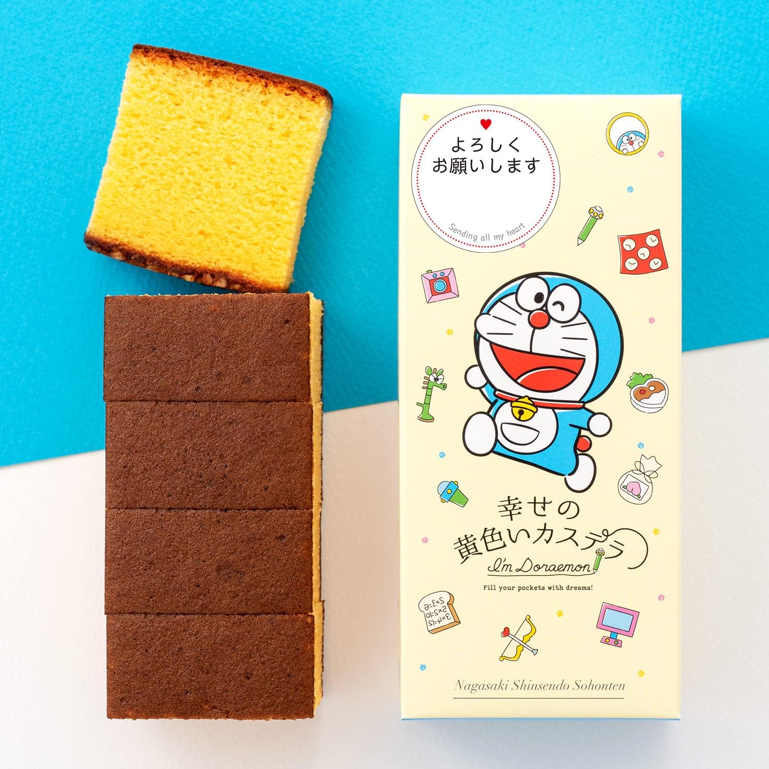 Nagasaki Shinsendo, Retirement, Loved by Doraemon, 5 Pieces x 10 Pieces, Includes Carrying Bag, Seal T340x10