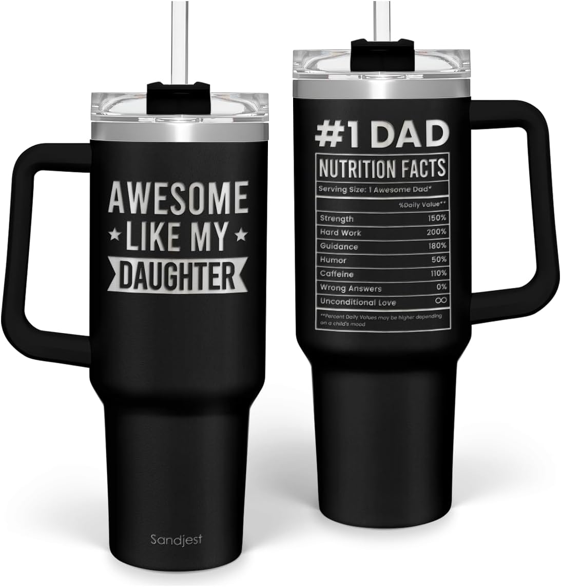 Regalos de enfermera para mujeres, vaso de enfermera con asa, taza de café de acero inoxidable de 40 onzas con tapa con pajilla, regalo de enfermería para enfermeras, regalo de agradecimiento para