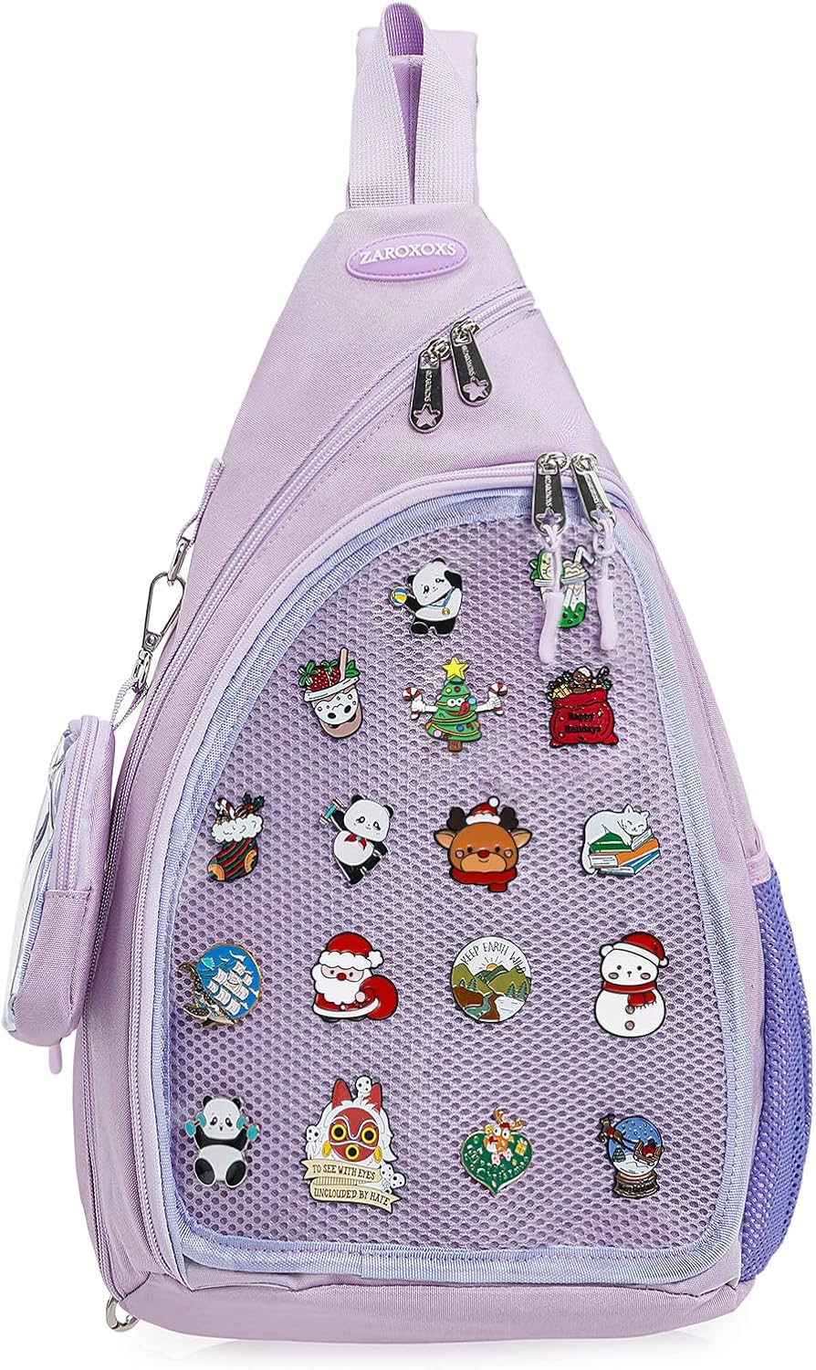 Oxford Ita Bag - Bolsa de hombro individual Mochila para senderismo | Pin Display Esmalte Pines