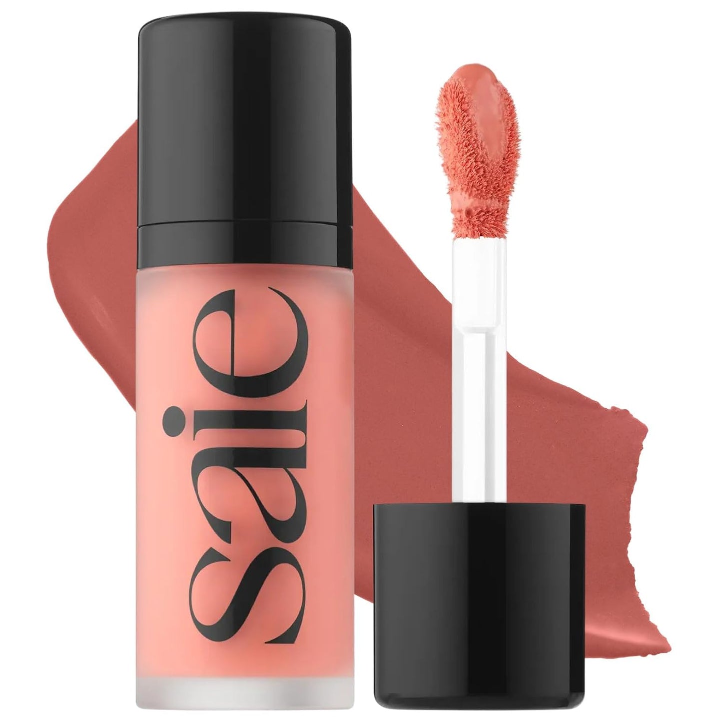 Saie Mini Dew Liquid Blush for Cheeks - Hydrating Cream Blush Stick with a Blendable + Buildable Formula - Skincare Infused Dewy Cheek Tint for a Natural Flush - Clean, Vegan Makeup - Sweetie (.24 oz)