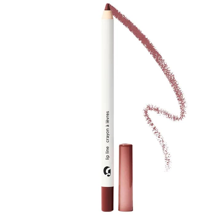 Glossier Lip Line, Bit - Mauve Lip Liner Pencil, Long Lasting Water-Resistant Smudge-Resistant Transfer-Resistant Medium Coverage Definer with Jojoba Oil, Natural Shape and Tones for Sensitive Skin