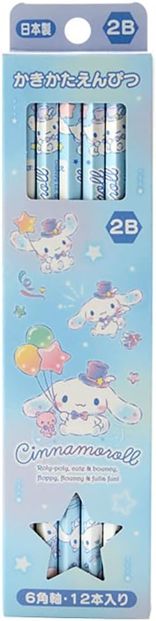 Sanrio 566179 Sanrio Pencil Pack 2B Cinnamoroll Cinnamon 0.31 x 0.31 x 6.93 inches Kids Learning Stationery Character