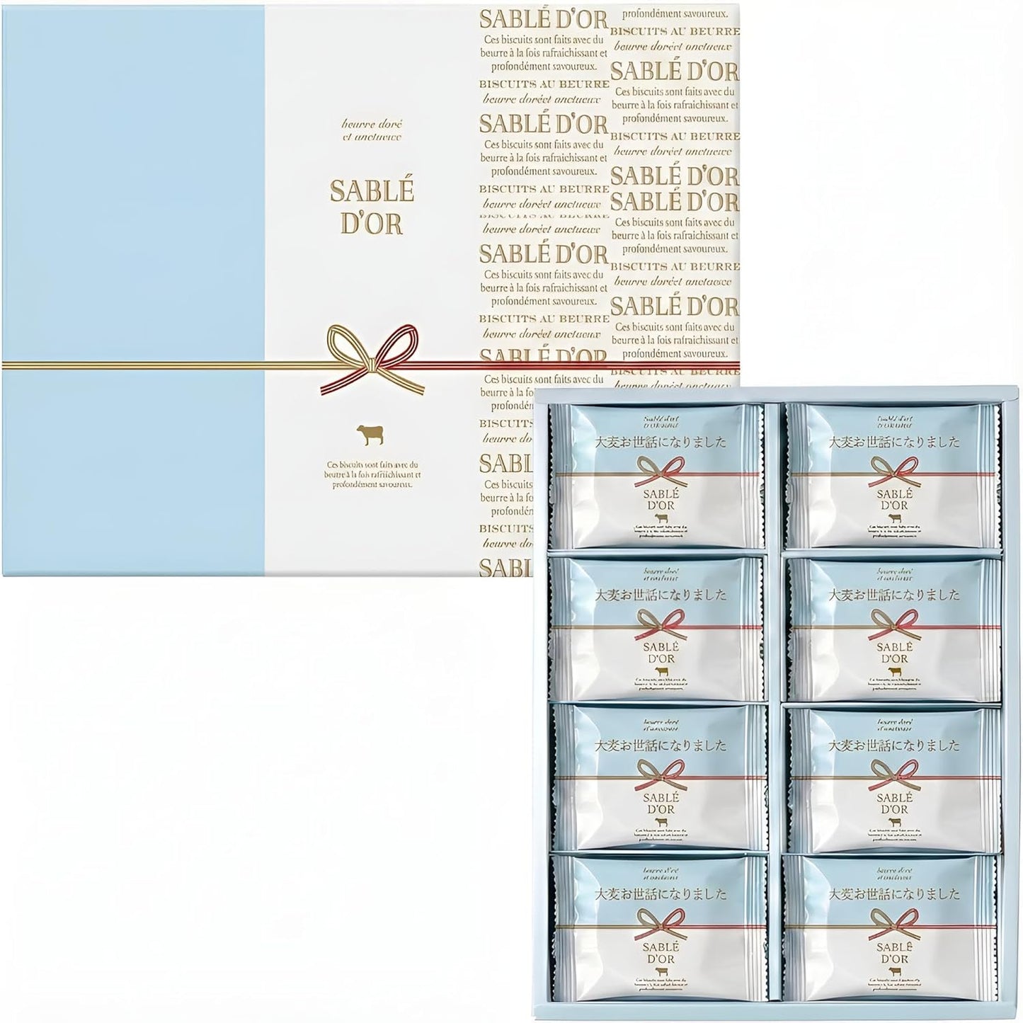 SABLE D’OR Cookie Treats, Gift, White Day Sweets Gift, Butter Cookies (12 pieces)