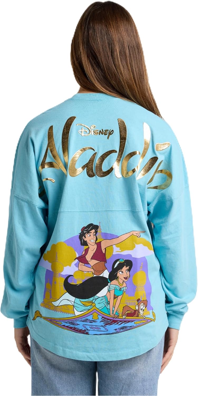 Spirit Jersey Disney Princess Collection, Talla Oversized, Unisex, Camisa Pullover de Manga Larga, Algodón 100% Grueso Preencogido