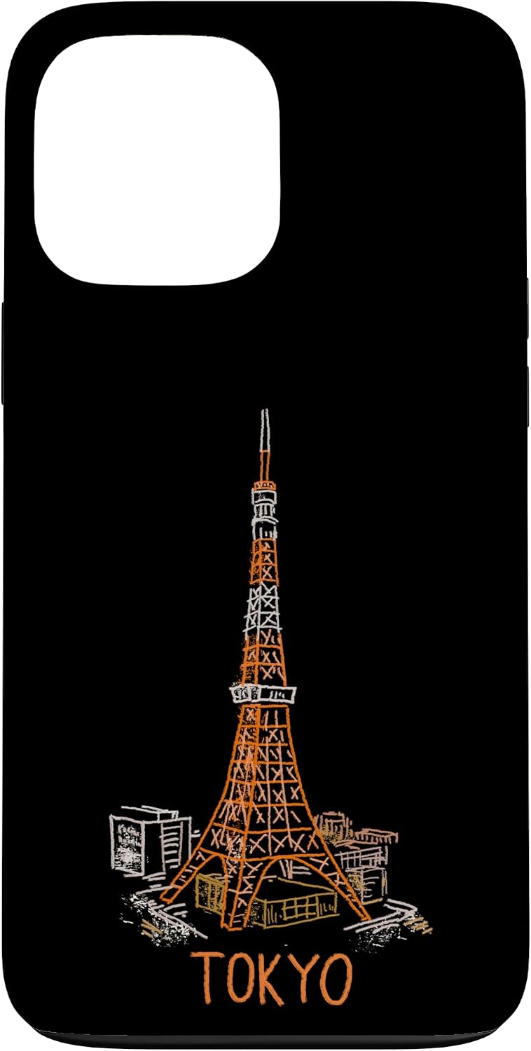Tokyo Tower Japan Travel Souvenir City Landmark Gift Smartphone Case for iPhone 15 Plus