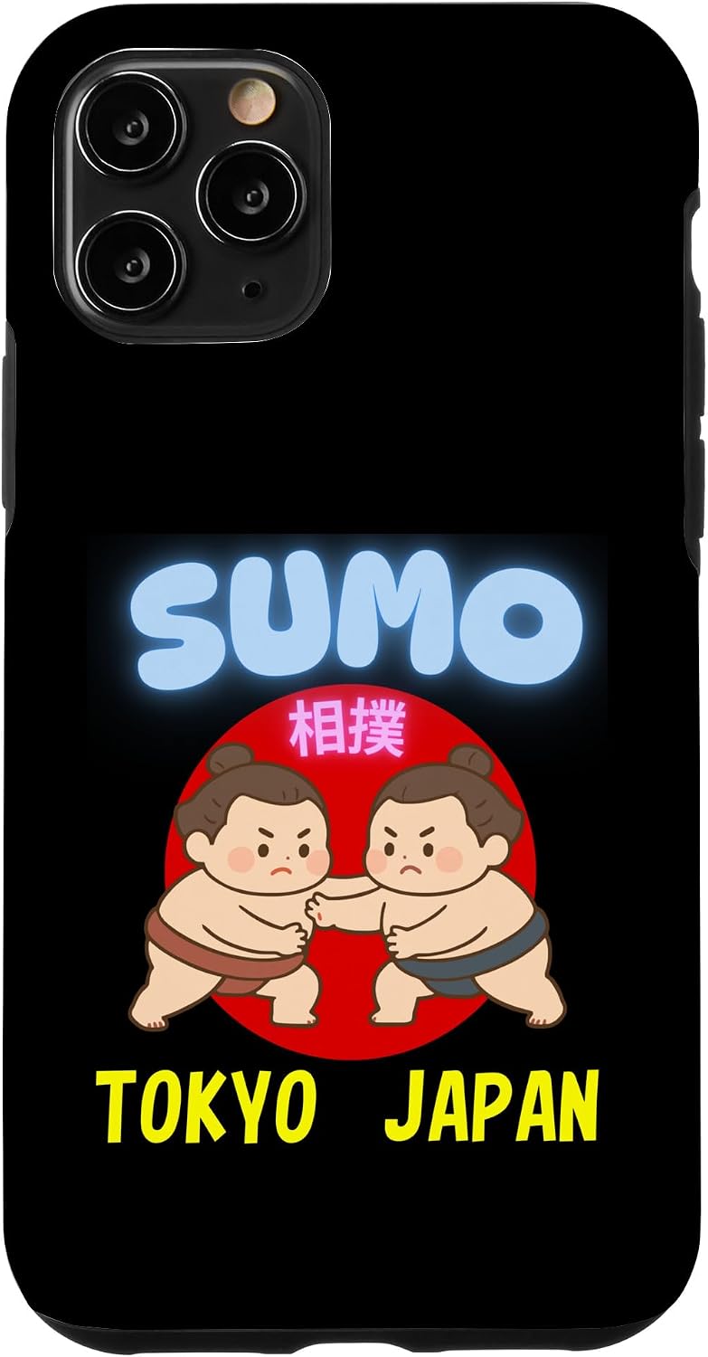 かわいい 相撲 日本 東京 お土産 カワイイスタイル デザイン スマホケース iPhone 14 Plus 用