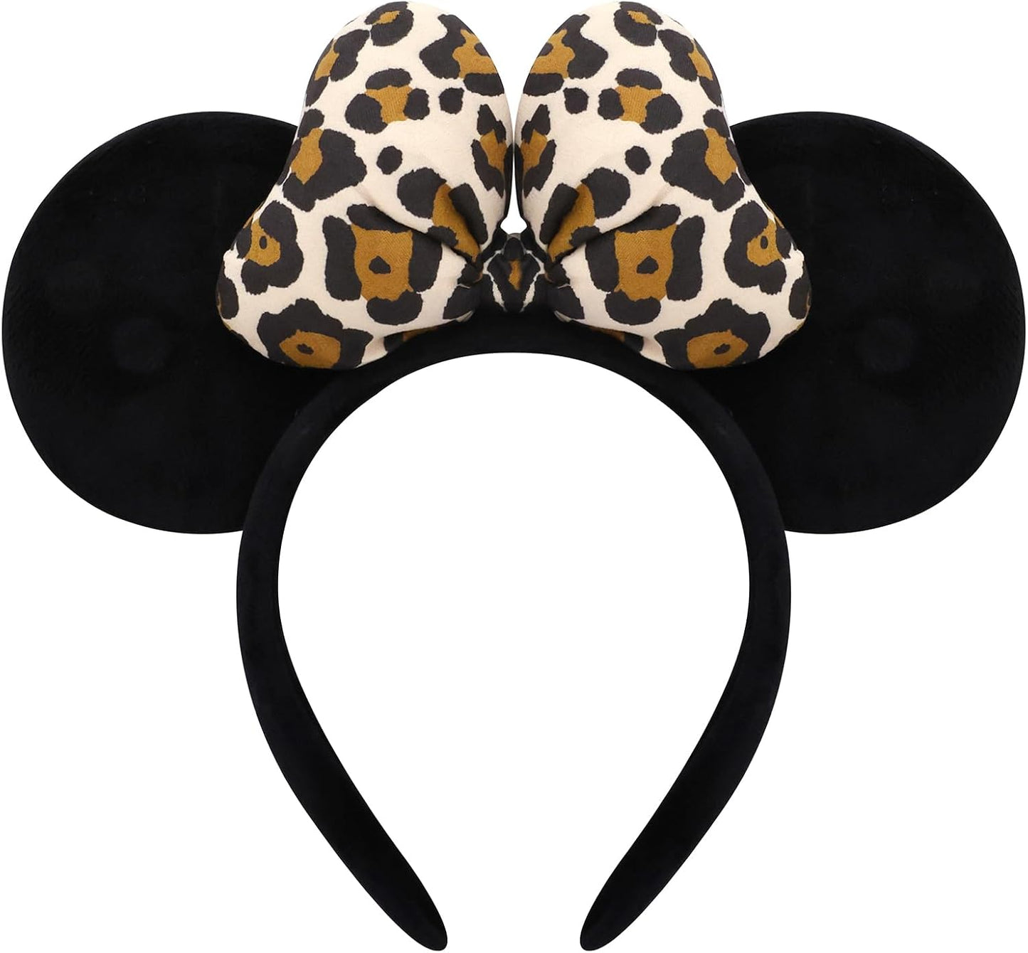 ODOCARE Handmade Mouse Ears Headband for Women and Ladies, Polka Dot Bow Mini Ears Costume Accessories