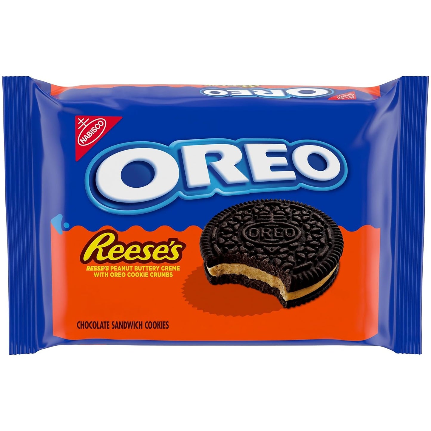 OREO REESE'S Peanut Buttery Creme Chocolate Sandwich Cookies, 12.35 oz (Pack of 2)