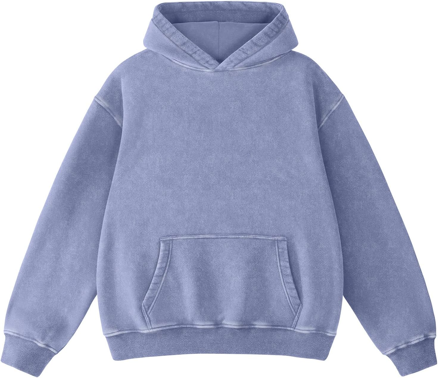 Dnzzs Sudadera con lavado ácido para mujer, sudadera con capucha de manga larga, sudaderas con capucha de gran tamaño de moda para mujer, sudaderas vintage y sudaderas pesadas