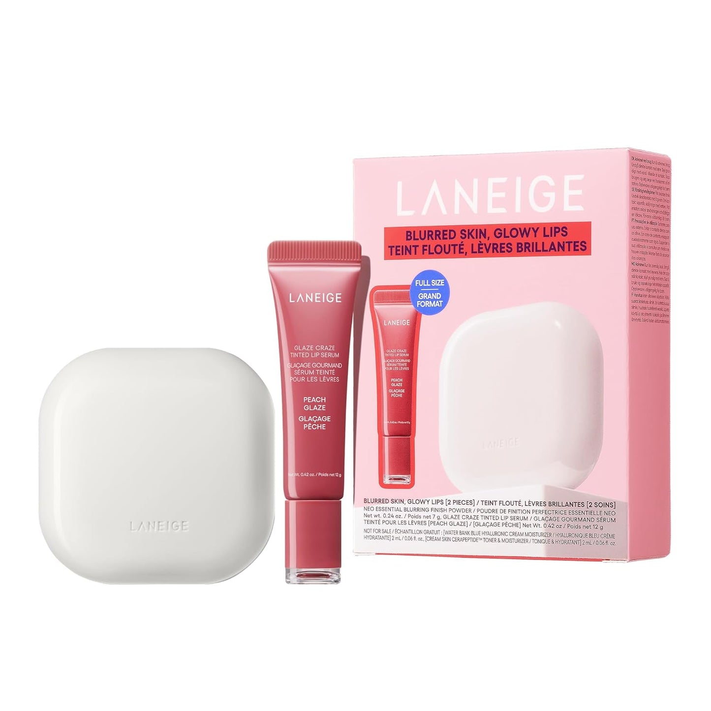 LANEIGE Glaze Craze Tinted Lip Serum: Hydrating, Lip Barrier-Boosting, Softening Lip Serum Treatment for Glossy & Buildable Shine, Nourished Lips with Plumping Polypeptides | Korean Skin Care