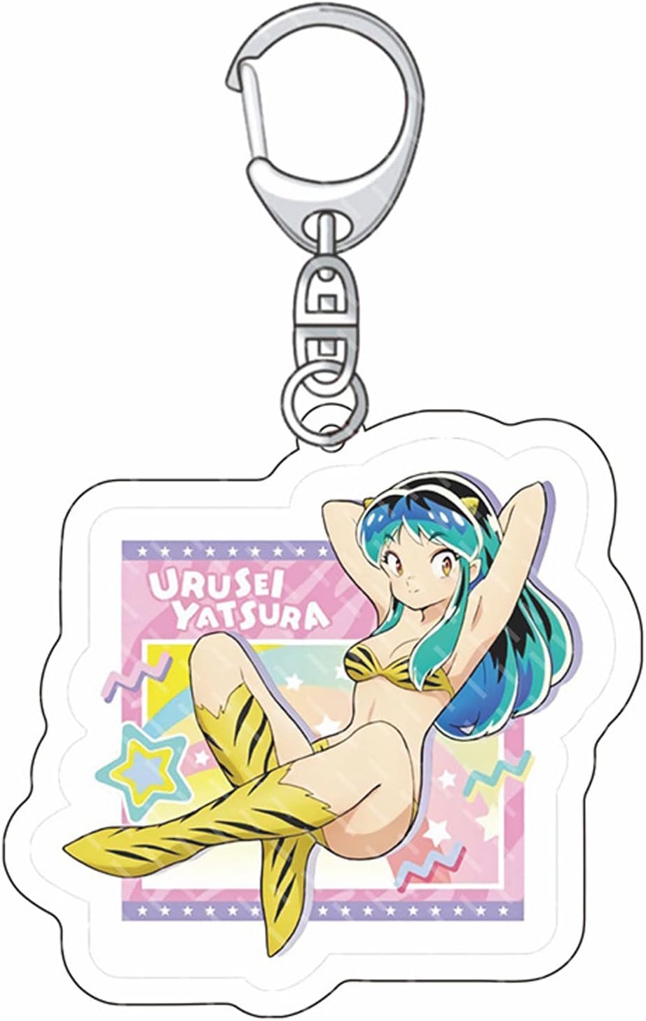 Urusei Yatsura Keychain Ataru Moroboshi Lamb Character Moe Anime Cute Unofficial Goods Key Chain Key Ring Bag Car Key Wallet Birthday Present Gift