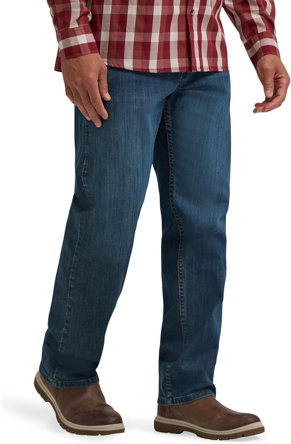 Wrangler Authentics - Jeans de ajuste estándar y pretina Comfort Flex, para hombre