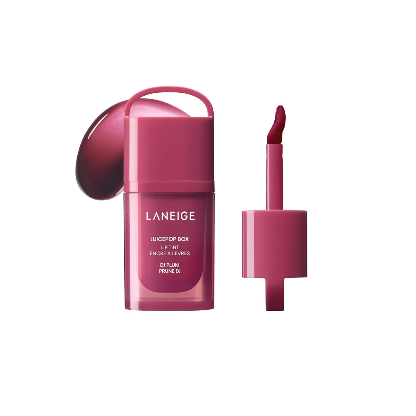 LANEIGE JuicePop Box Tinte de labios | Tinte ligero hidratante de larga duración | Color jugoso acumulable y brillo nutritivo | Cosmética coreana esencial para labios para una comodidad duradera