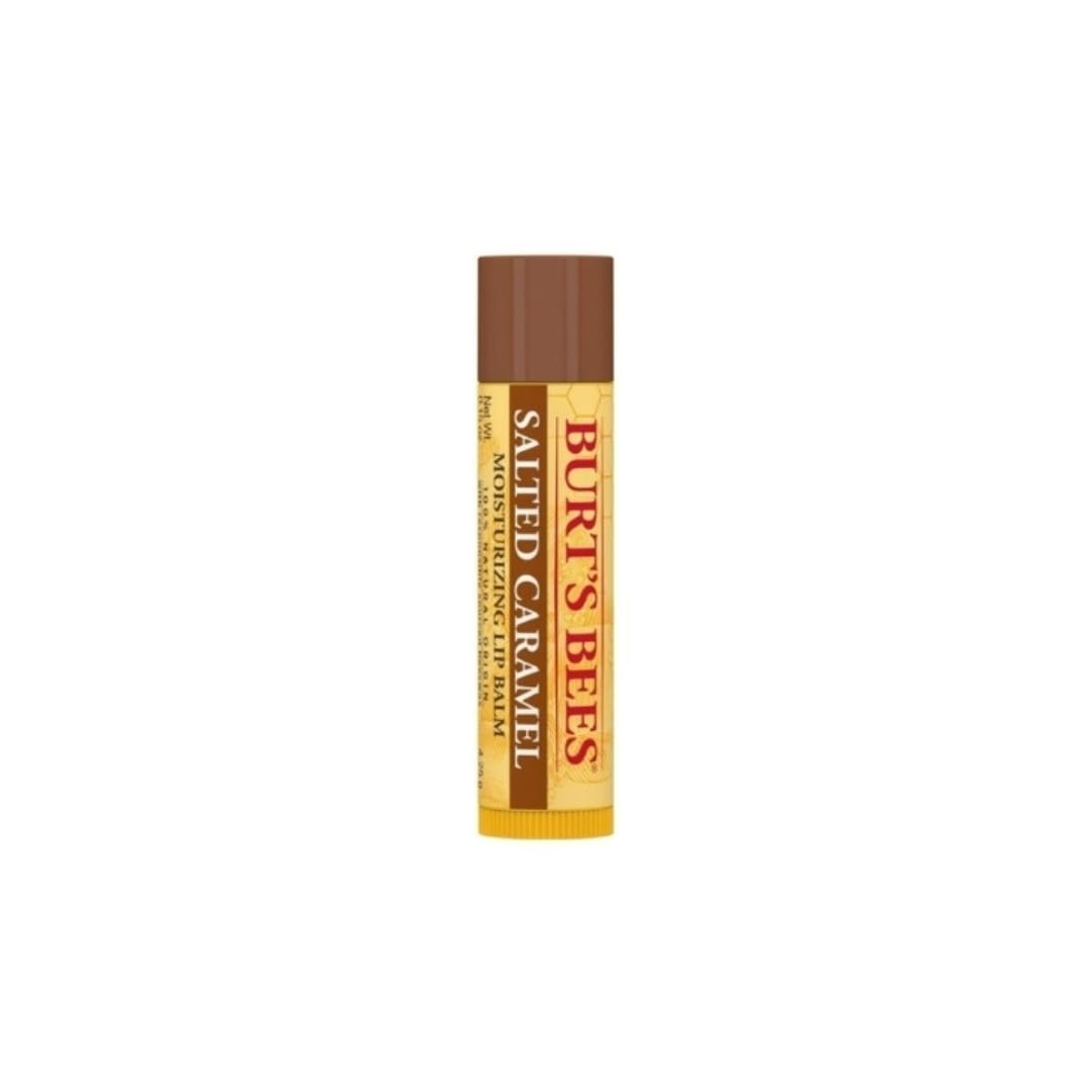 Burt's Bees - Bálsamo labial hidratante 100 % natural, fresa con cera de abejas y extractos de frutas, 4 tubos