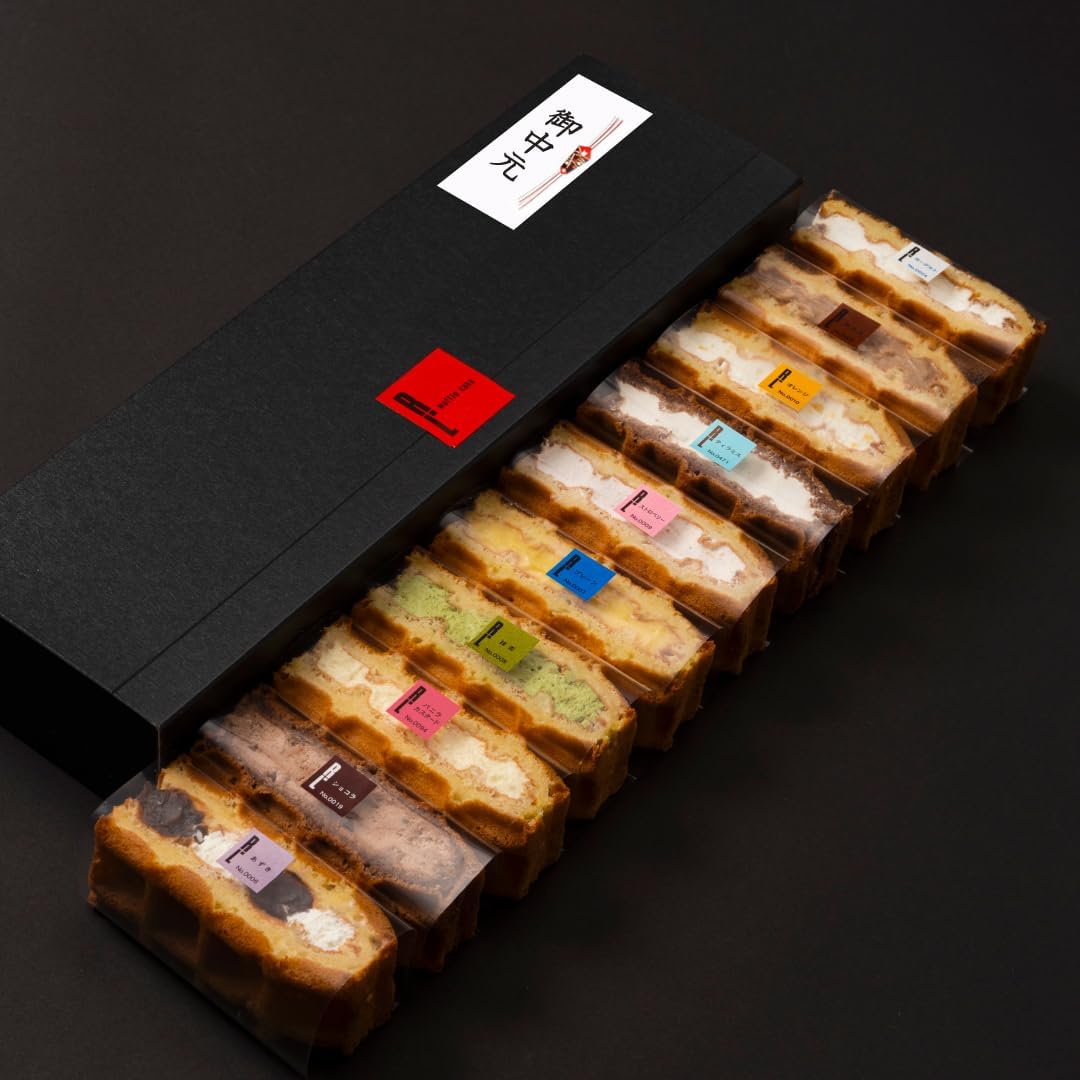 R.L Waffle Cake Sweets Gift Everyday Thank You Cards with Carry Bag Freezer, 10 Pcs