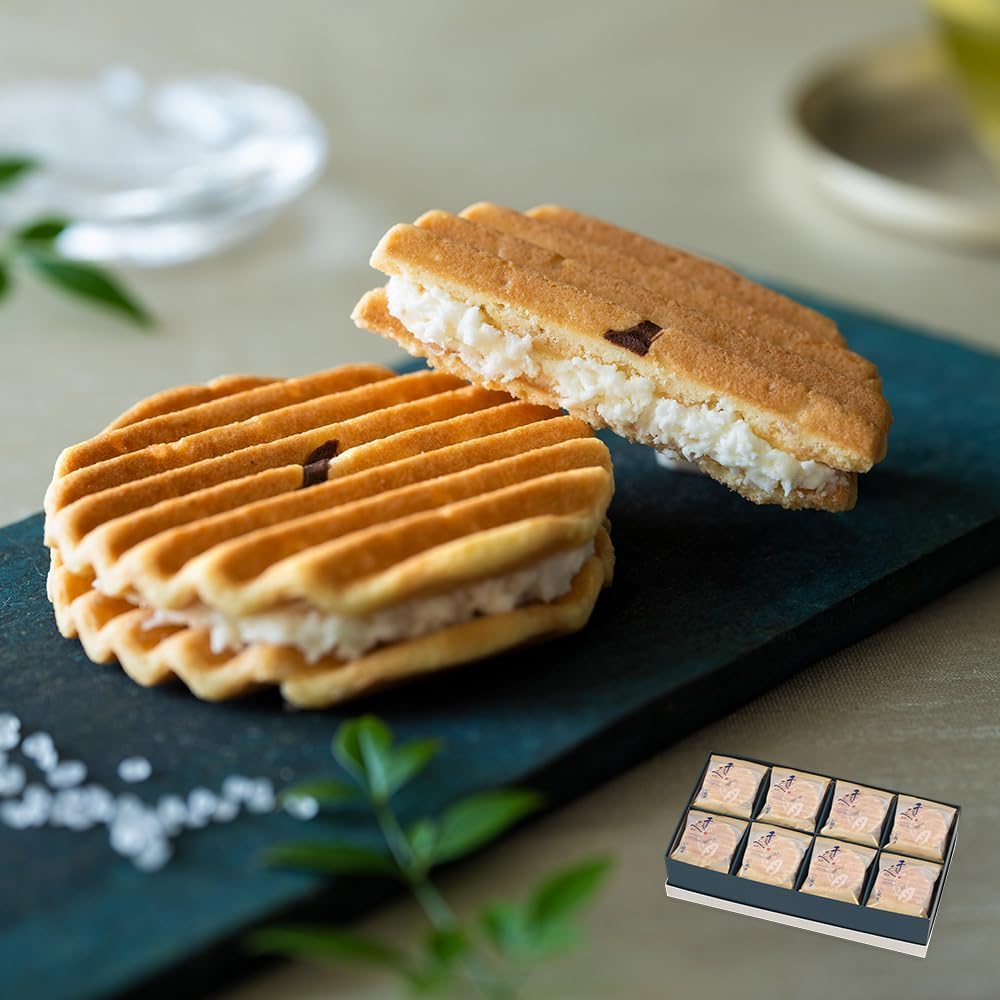 Kogetsu Senju Senbei PREMIUM 12-piece Set / Kyoto Japanese Confectionery Gift for Year-End Gifts, Thank You, Celebration, Return Gift, Offering, Sweets