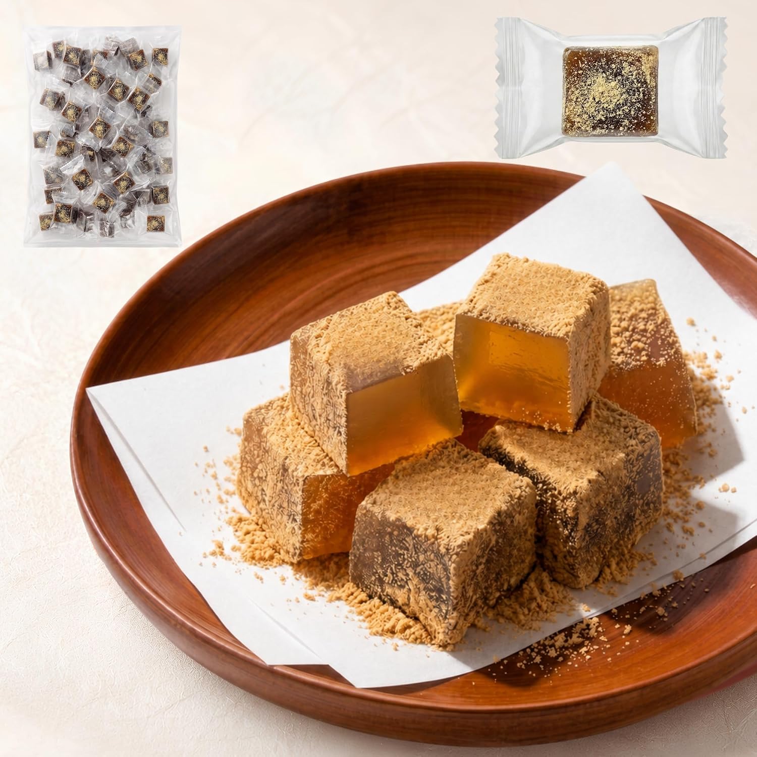 Alneka Mini Adzuki Yokan Yokan Japanese Sweets, Individual Packaging, 17.6 oz (500 g), Estimated Quantity: Approximately 50 Pieces, Made in Japan