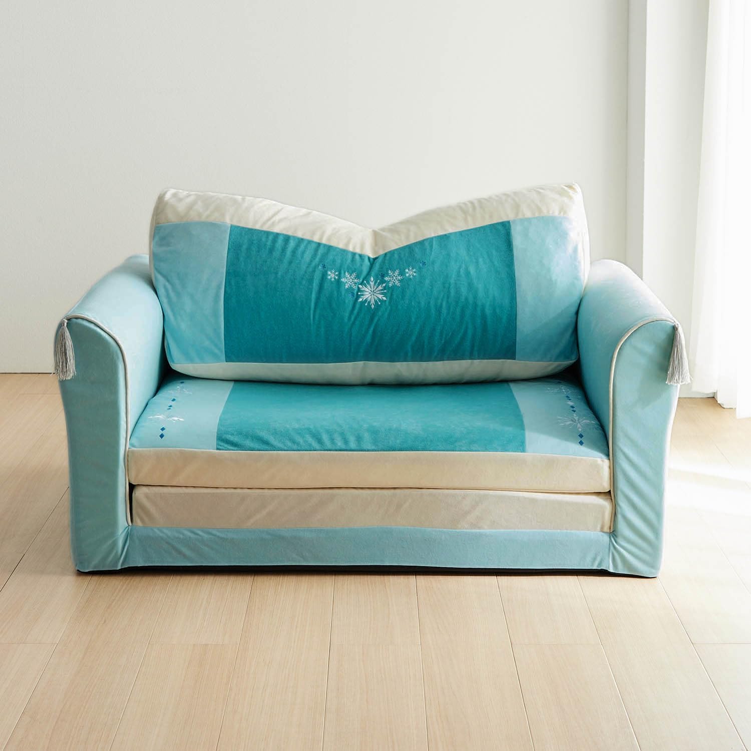 Belle Maison Disney Sofa Bed, Character, Image Sofa Bed, Beauty and the Beast (Navy)