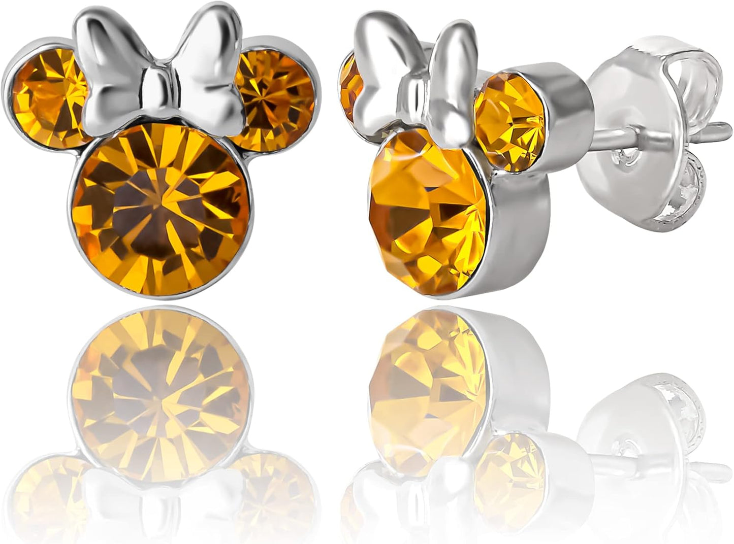 Disney Minnie Mouse Birthstone Stud Earrings for Women Jewelry Disney