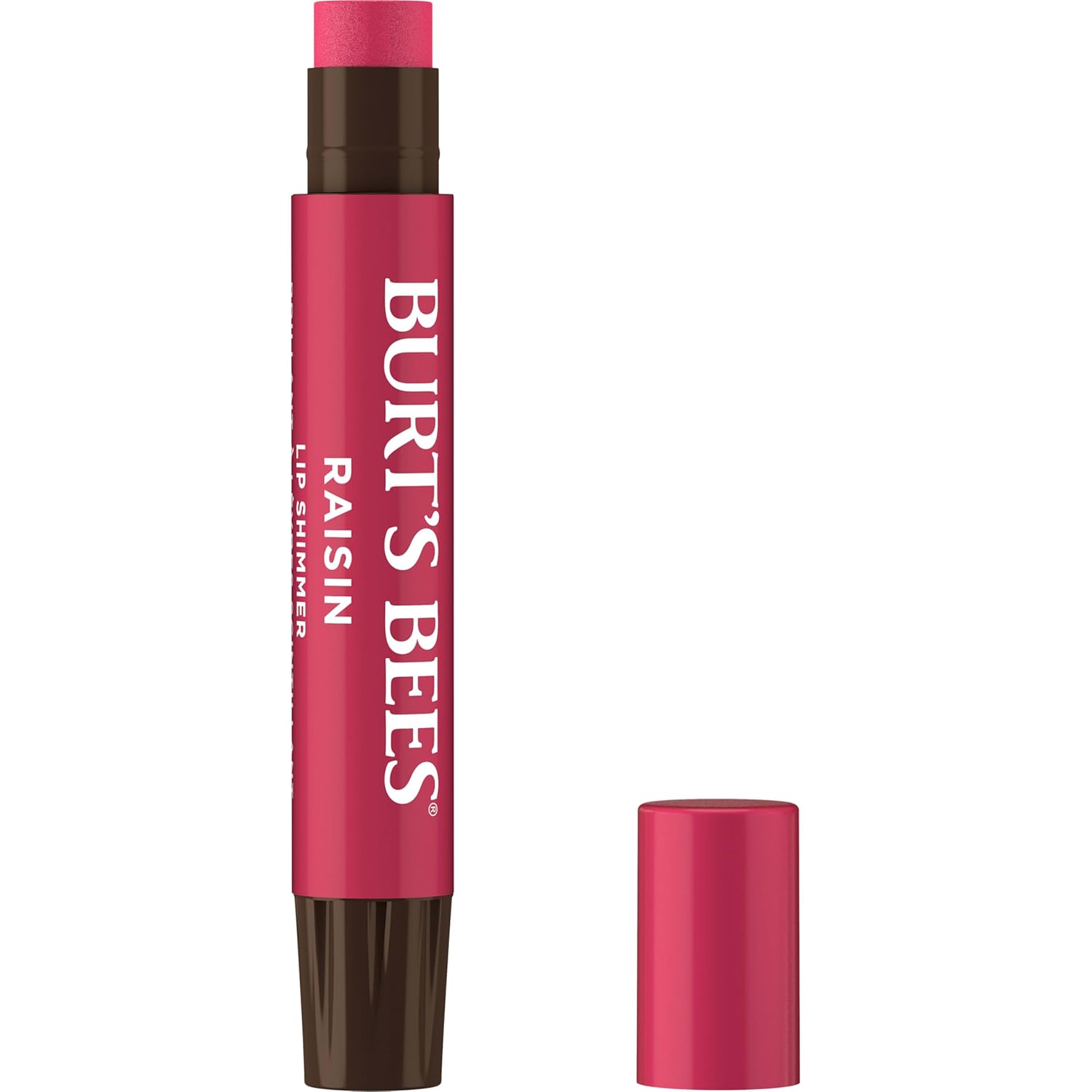 Burt's Bees Tinte labial brillante, bálsamo labial tintado en barra, hidratante para hidratación durante todo el día con acabado pigmentado natural brillante y color modulable, higo, 1 tubo, 0.09 oz.