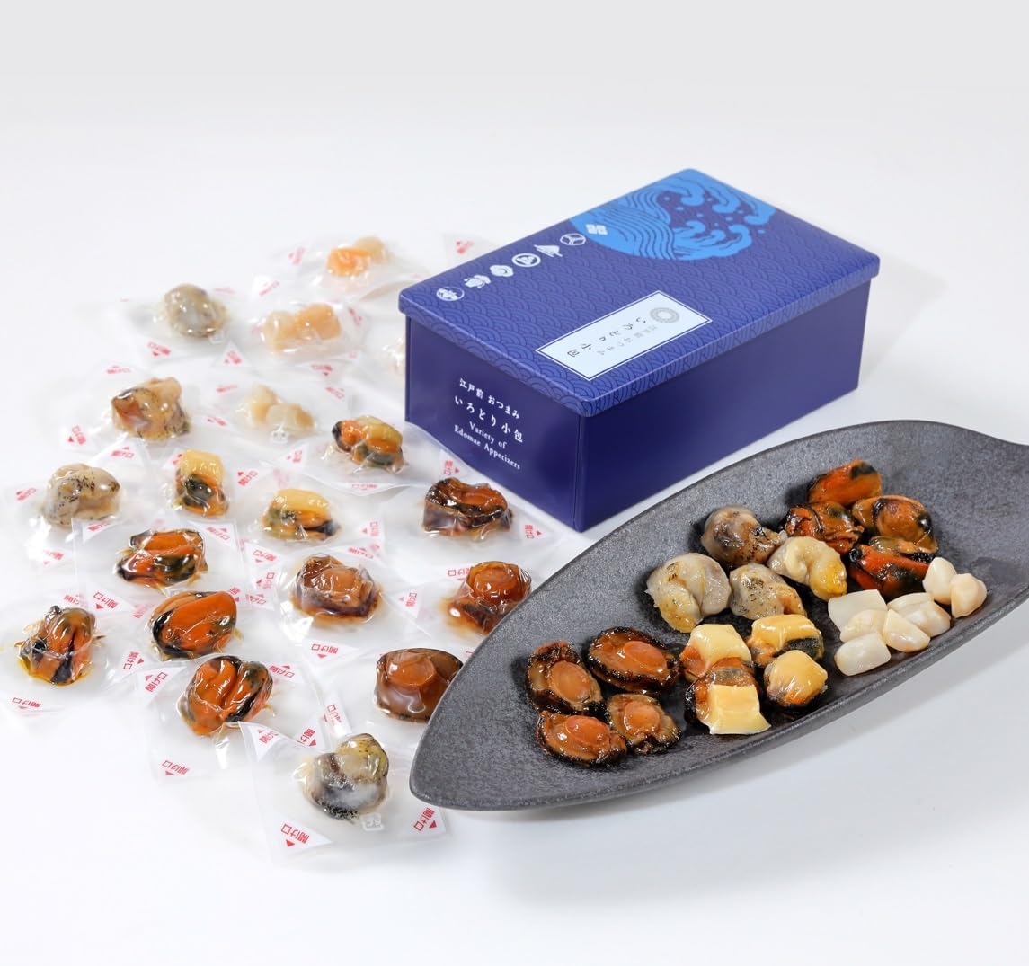 Shingen Foods Premium Delicacies Snack Gift Seafood Abalone Shell Assorted Small Pack 9 Varieties 34 Packs Elegant