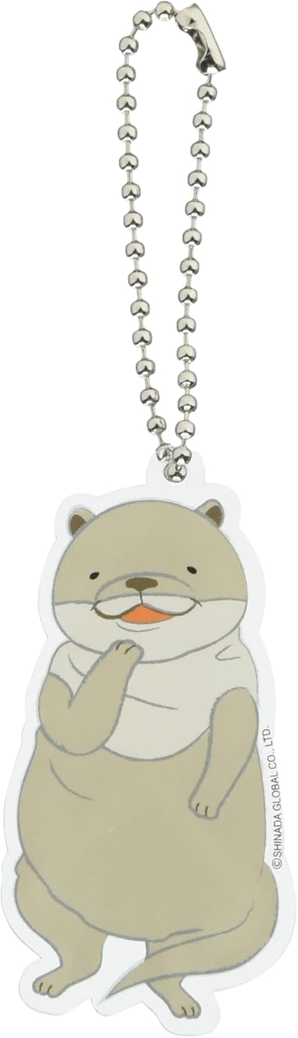 Shinada Global Mochi Neko Acrylic Keychain Pinch BK/WH MNAK-0068T