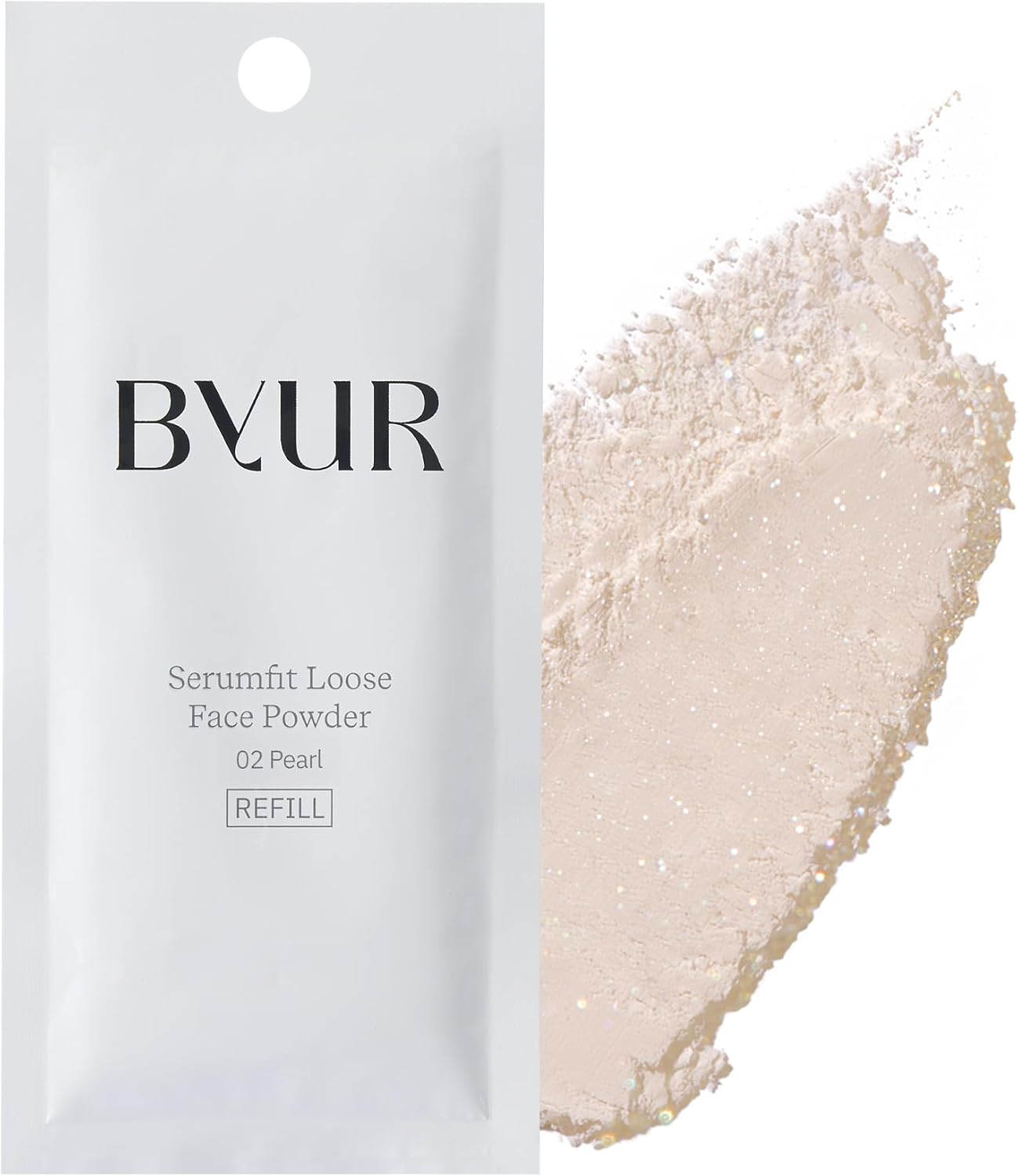ByUR By Your Face Powder Loose Moist Moisturizing Collapse Prevention Pore Cover Korea Popular Serum Fit [Official Genuine Product] (Silky Semi-Matte [Loose Powder 01 Clear])