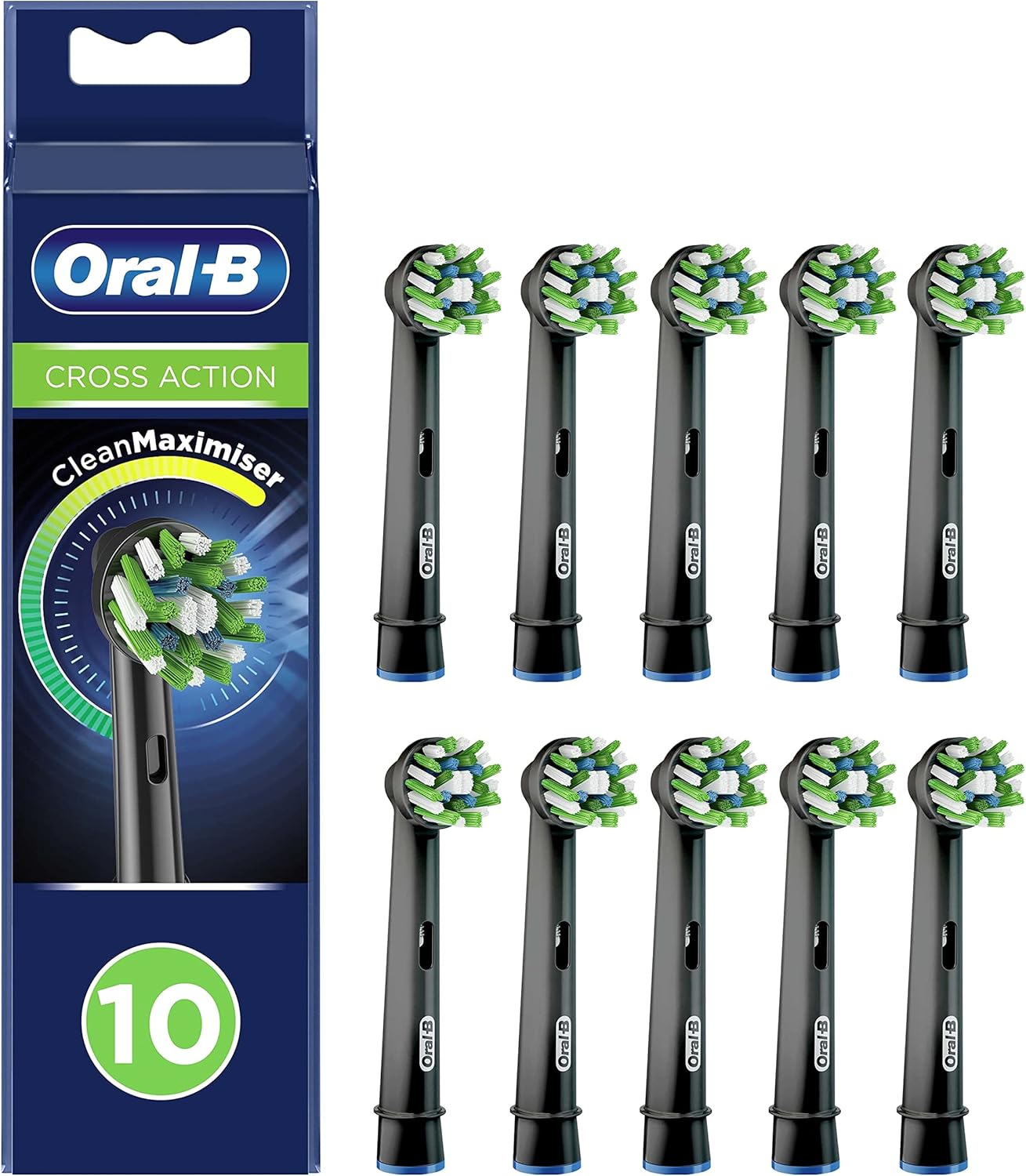 Oral B Cross Action Recambio de cabezales de cepillo de dientes eléctrico, 4 unidades