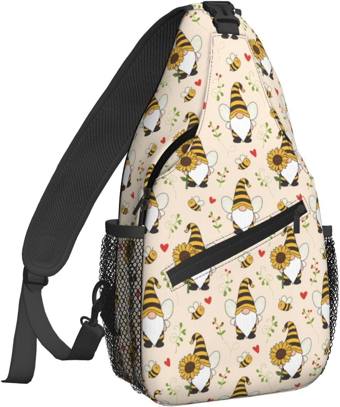 Famame Mochila bandolera para el pecho, bolsa de hombro, gimnasio, ciclismo, viajes, senderismo, mochila para hombres y mujeres, MultiColor37, Tamaño único