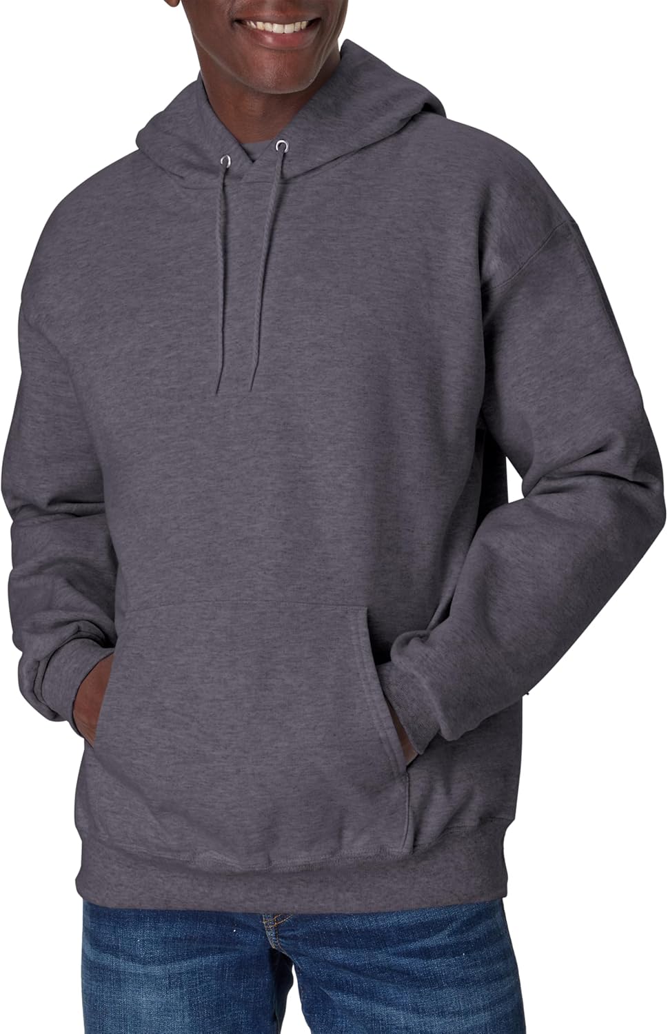 Hanes Sudadera con capucha de forro polar pesado para hombre, sudadera de algodón para hombre