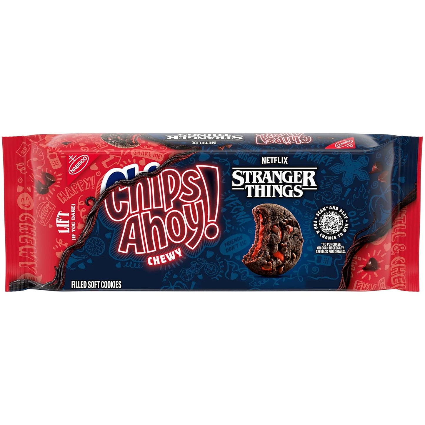 CHIPS AHOY! Galletas masticables con chispas de chocolate con Reese's Peanut Butter Cups, tamaño familiar, 14.25 oz (paquete de 2)