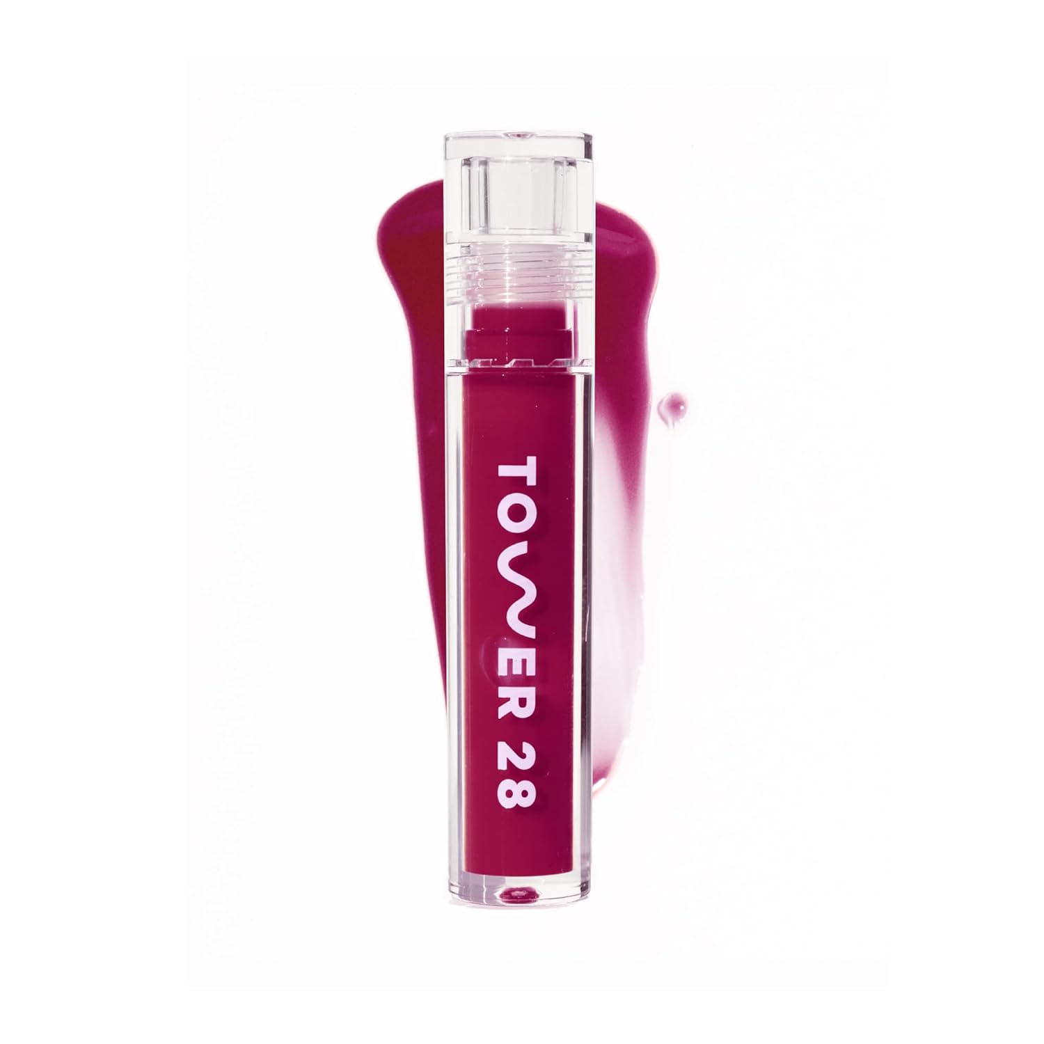 Tower 28 ShineOn Lip Gloss Jelly - Hydrating Tinted Lip Balm + Milky Gloss for Sensitive Lips - Non-Sticky + High-Shine Jelly Formula with Nourishing Oil Blend - Sesame - Mauve (0.13)