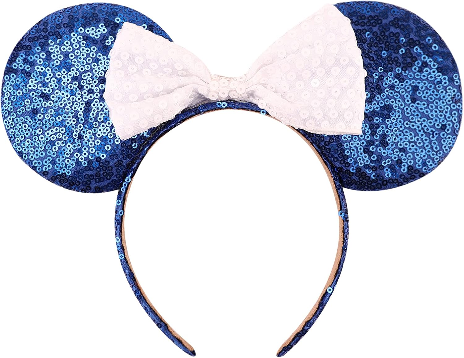 AQOKKA Mouse Ears Headbands with Bow Minnie Ears Cosplay Costume Hair Accessories for Women Birthday Party Decoration