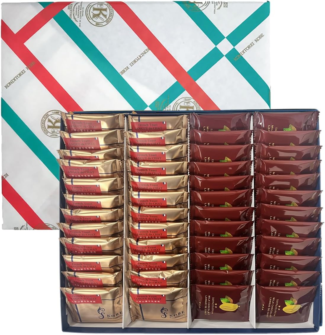 Kondi Tri Kobe Langdosha French Toast, Pack of 10, Father's Day, Summer Gift, Kobe Souvenir, Popular, Cookies, Individually Wrapped, Kobe Souvenir, Gift, Present, Candy [Light Crispy Maple Scented]