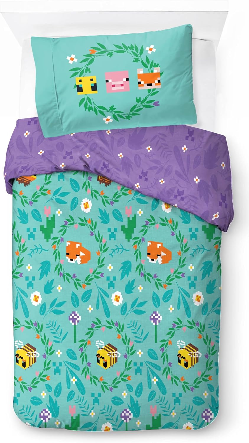 Jay Franco Disney Mickey Mouse Children's Double Bedding Set - Duvet Cover and Pillowcase Set 50 x 70 cm - 100% Cotton