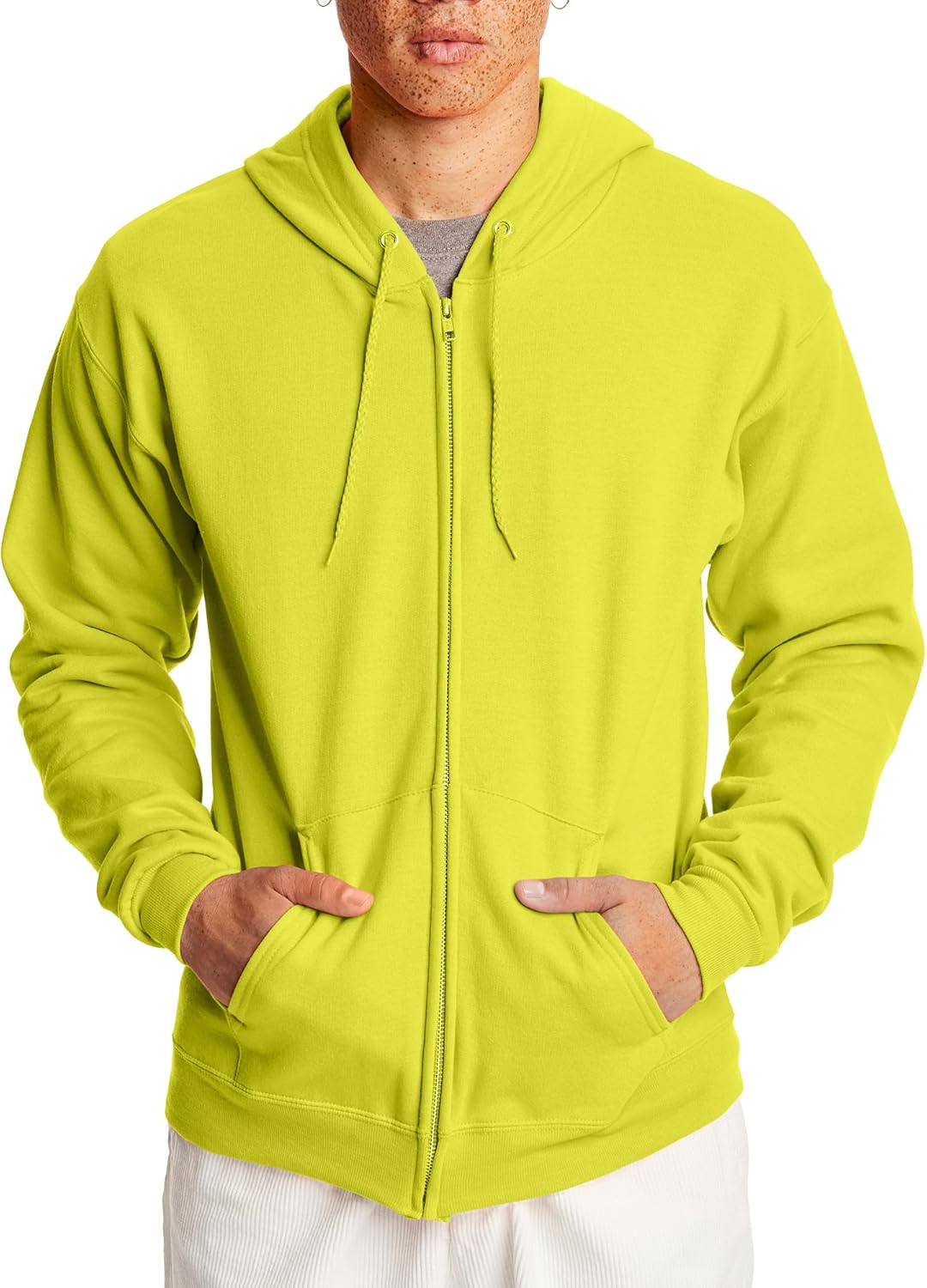 Hanes sudadera con capucha y cremallera completa para hombres, Ecosmart sudadera de polar con capucha y cremallera completa para hombres, sudadera con capucha