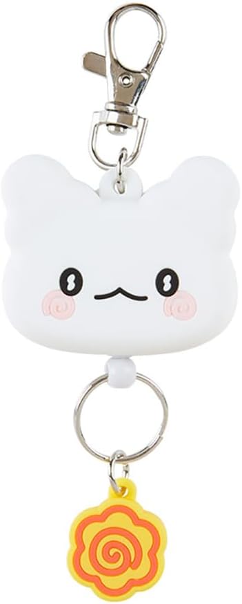 Sanrio 168645 Hello Kitty Character Keychain, Kitty, Face-Shaped Reel Keychain, 5.1 x 1.9 x 0.7 inches (13 x 4.9 x 1.8 cm)