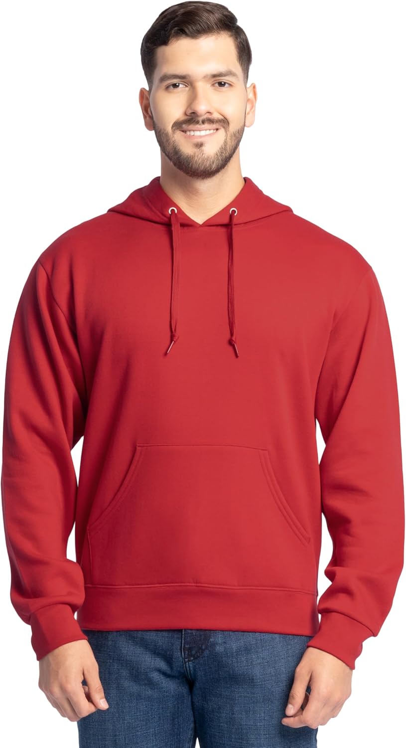 Fruit of the Loom Men's Eversoft Fleece Pullover Hooded Sweatshirt, Moisture Wicking & Breathable